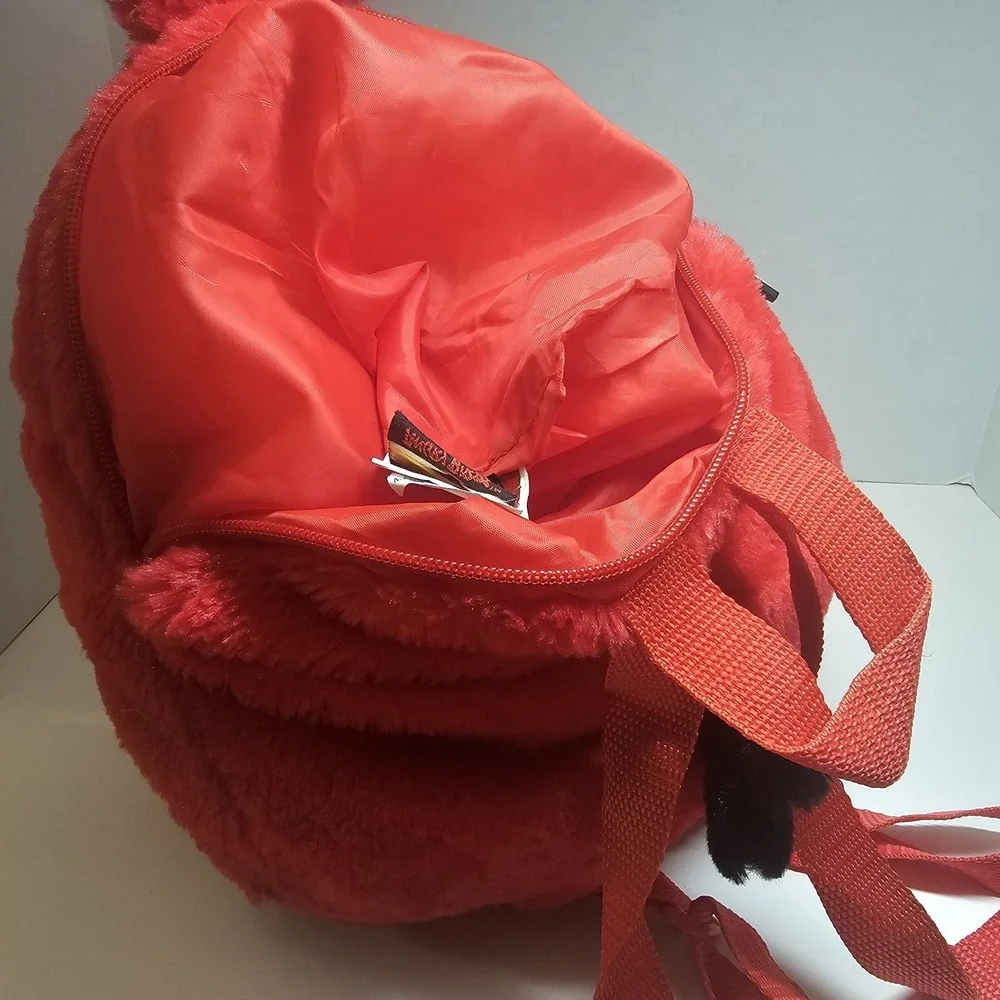 Angry Birds Red Plush Backpack Red Bird Character Kids Mini Backpack‎ Bag